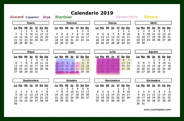 Calendario2019