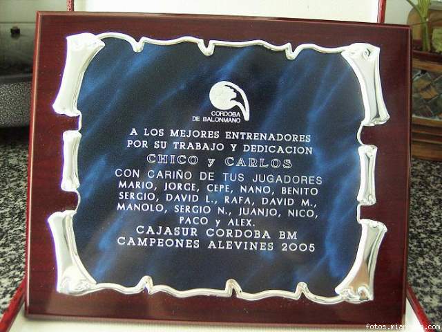 Placa conmemorativa