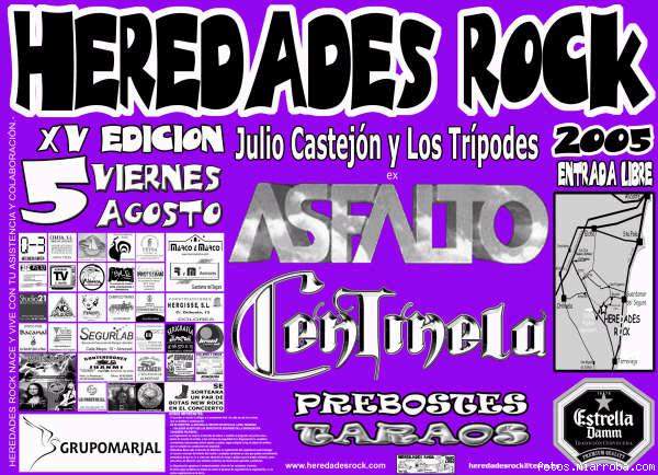 Cartel definitivo del Heredades Rock 2005