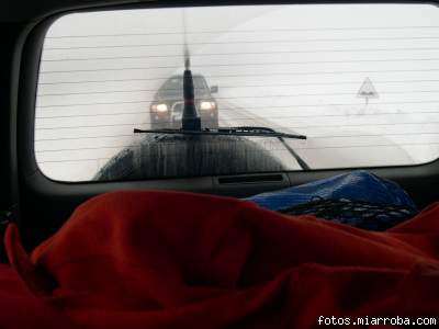 la nieve hizo que dieramos vuelta.... unos km la nieve hizo que dieramos vuelta.... unos km