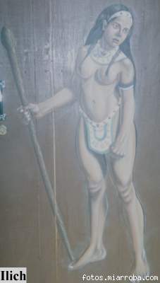 ndgena Matagalpina (Pintura de Ilich en puertas de Hotel de Montaa Selva Negra)