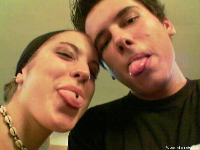 Mi novio y yo. Vaya caras!