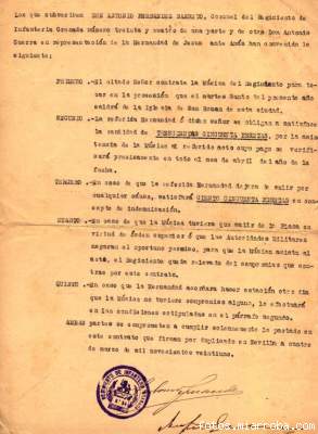 Contrato Banda 1921