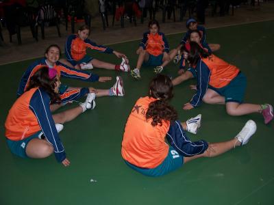 vbc: estiramento do Alevín Feminino vbc: estiramento do Alevín Feminino