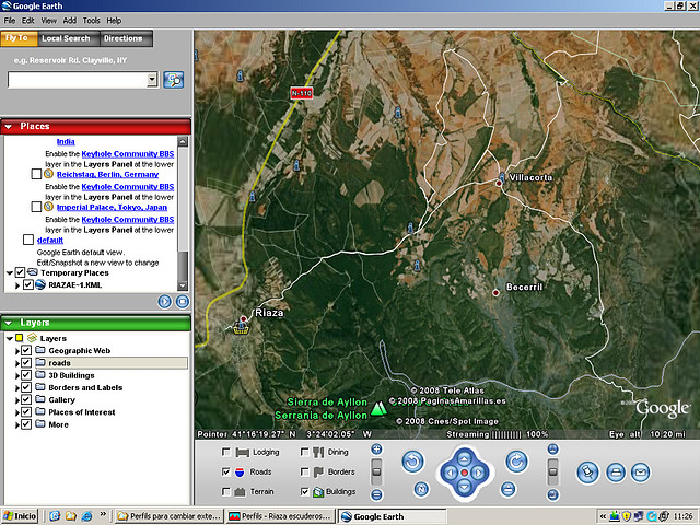 riaza google earht