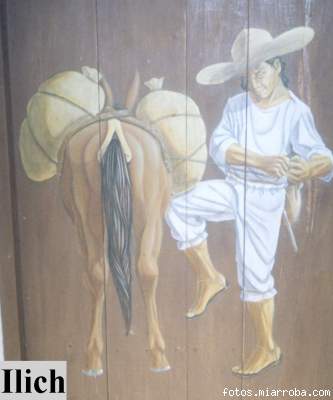 Nio de compras (Pintura de Ilich en las puertas del Hotel de Montaa Selva Negra)