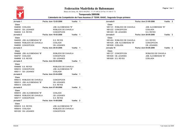 calendario fase ascenso 2terri 05/06