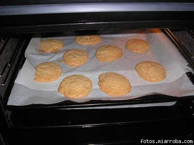 cookies en el horno