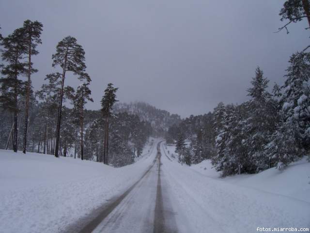 nieve carretera