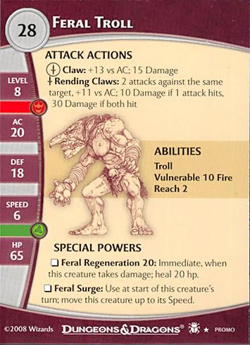 Feral Troll stats DDM2.0