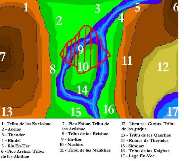 mapa del valle En-Kor