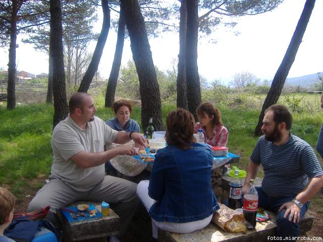 Comiendo en Majaelrayo