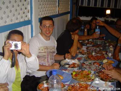 cenando en Essaouira