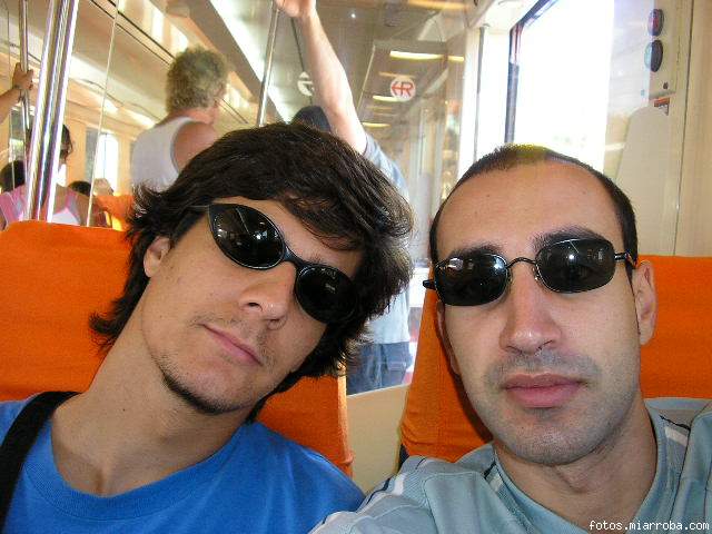 en el tren