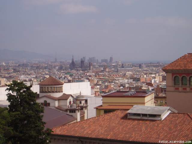 vista panoramica del centro de barcelona