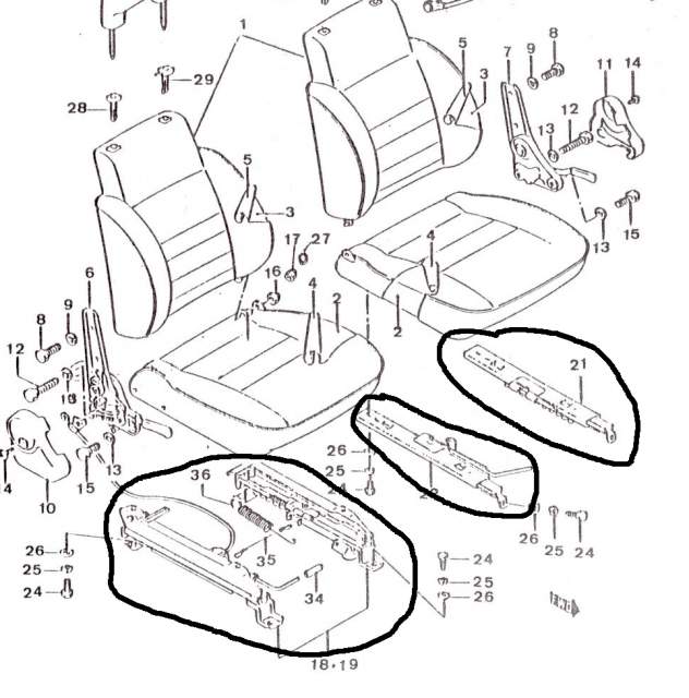 Anclajes sillones