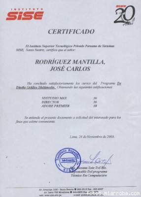 Certificado de Sise