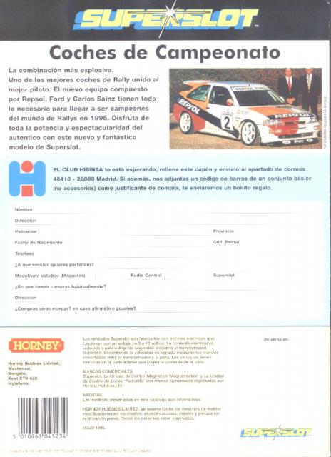 1996 Ford Escort Sainz presentacin prensa 01