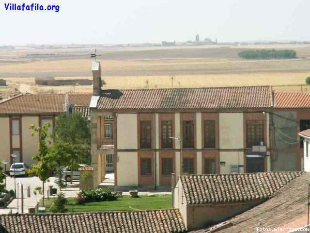 Vista del Ayuntamiento desde el campanario de la Igesia de Santa Maria