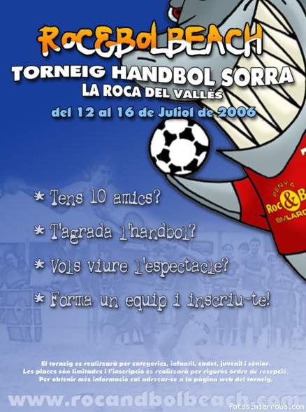 Cartell promocional del Torneig Roc&bolBeach'06