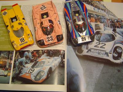Porsche 917K + Pink Car y LH de SLT - Le Mans 1970