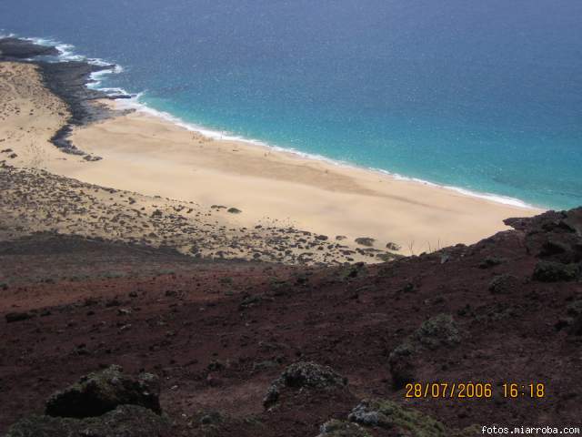 playa de la concha de isla graciosa