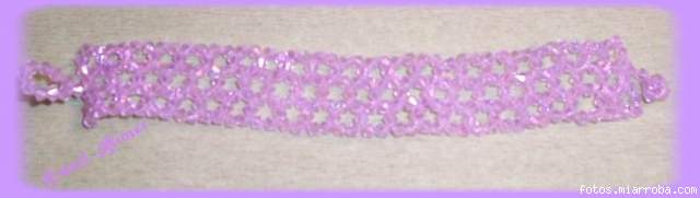 Pulsera diamante rosa