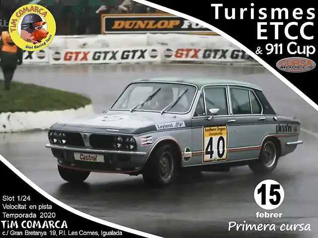 Cartell Turismes ETCC - Cursa 1