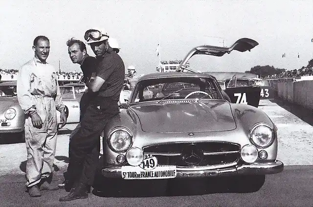 Mercedes 300SL Stirling Moss & Fon Portago - TdF '56