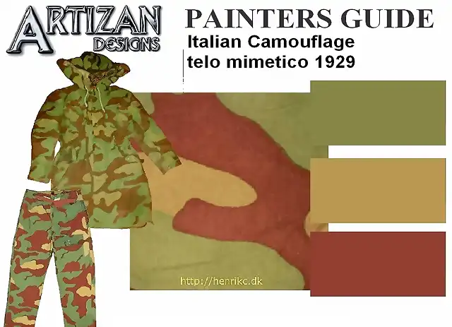 painters guide 1944 Italian camo 1929