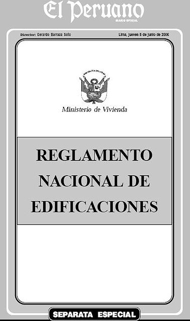 REGLAMENTO NACIONAL DE EDIFICACIONES