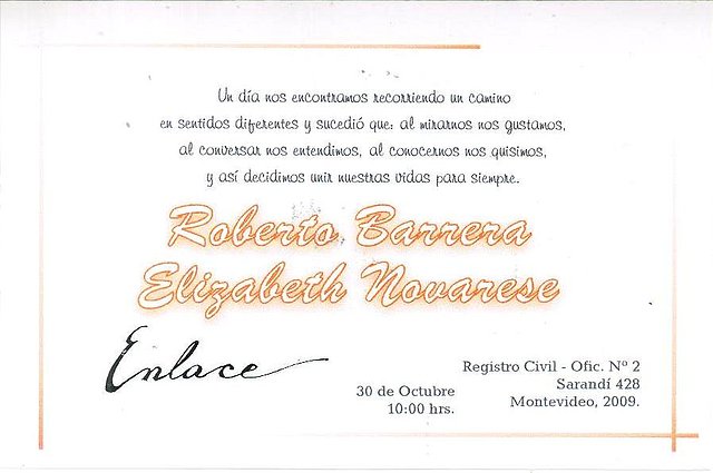 Casamiento??