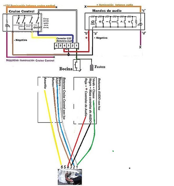 Conexiones cables_G33_botones sin iluminacion