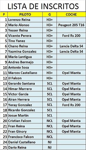 RALLY CLASICOS EL PALMITAL