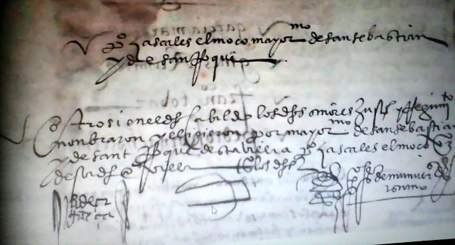 1-1-1561. Mayordomo san Sebasti?n 1-1-1561. Mayordomo san Sebasti?n