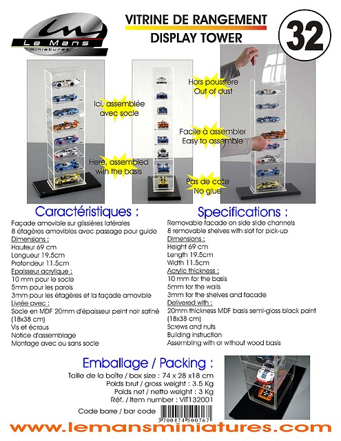 Fiche article acrylic tower