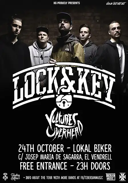 lock & key + vultures overhead