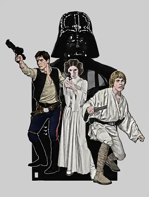 princess_leia__han_solo_n_luke_by_spytroop-d32m8ec