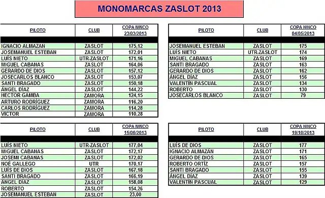 MONOMARCAS ZASLOT 2013-1