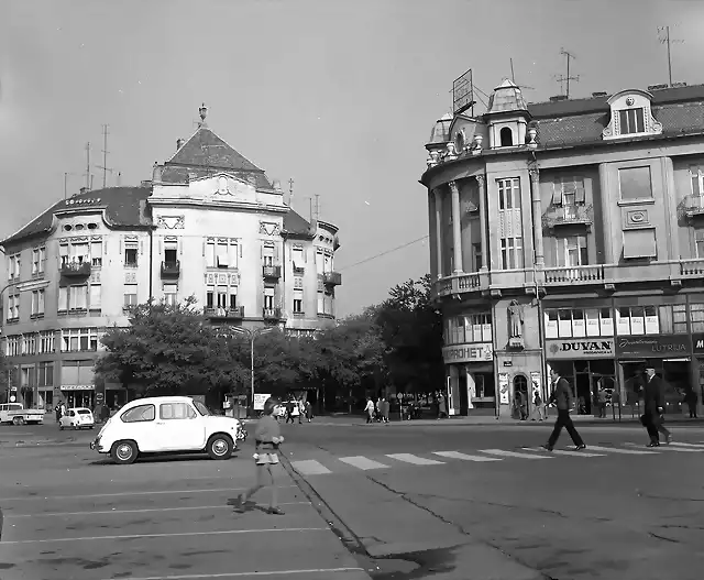 Subotica - Platz der Republik, 1970