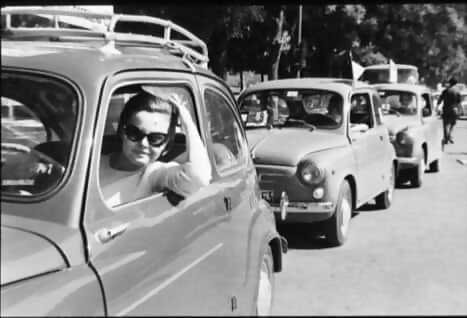 zFamosos Rocio Durcal examen conducir Madrid 13-06-1966