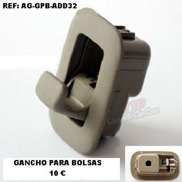 gancho para bolsa.AG-GPB-ADD32.Upgradecar