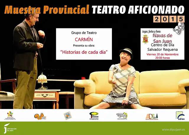 Cartel II Muestra Provincial de Teatro Navas de San Juan