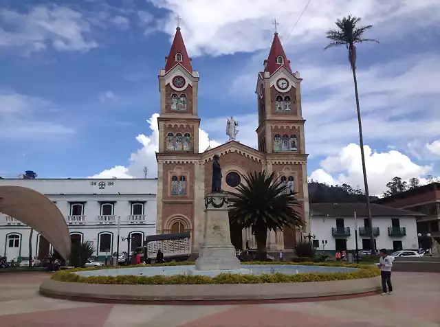 Plaza principal de Ramiriquí