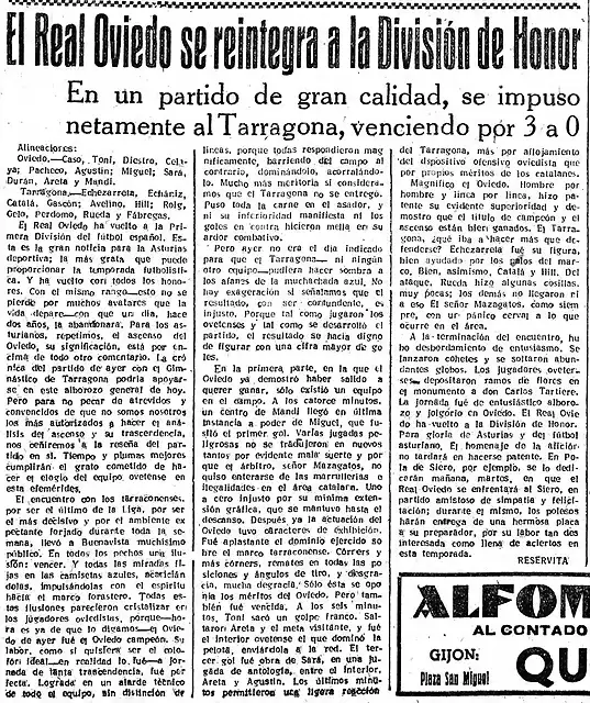 La hoja del lunes Gijn 14-04-1952