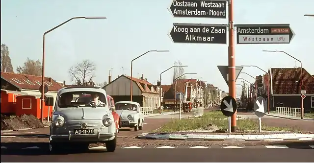 Zaandam - Nordholland, Gedempte Gracht, 1962