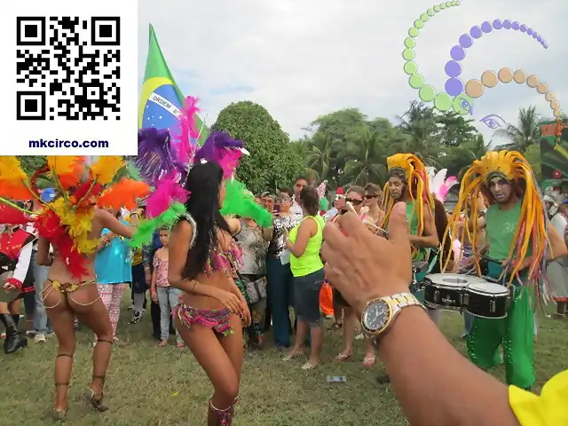 bailarinas samba batucada, circo musica contactar musica mkcirco@gmail.com tel. 7253510 (32)