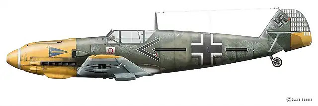 Bf109E - Helmut Wick 3