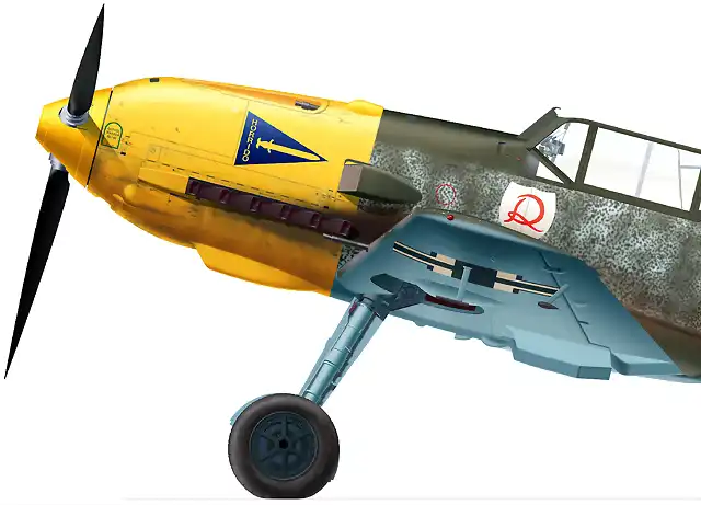 Bf109E - Helmut Wick 3 - Detalle