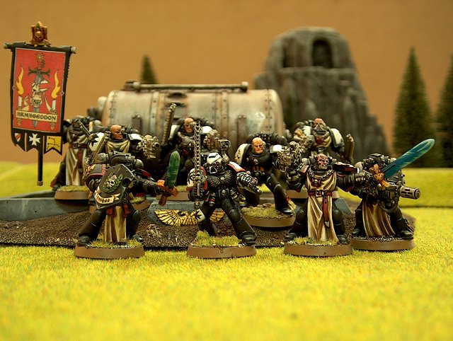 Warhammer 40000 Escuadra Mando  Templarios Negros